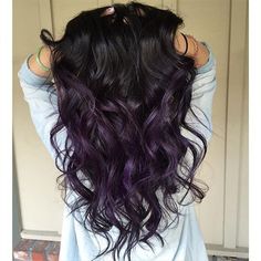 50+ Dark Purple Hair Color Ideas - Fashion Is My Crush Dark Purple Hair Color Ideas, Dark Purple Hair Color, Purple Hair Color Ideas, Purple Hair Color, Brown Ombre Hair