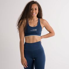 Get the support you need on training days and beyond! It's crafted from moisture wicking and recycled interlock knit and power mesh material to provide medium support. The Core Sports Bra has a unique design featuring power mesh slip pockets to hold all your small running necessities securely. The Altra Core Collection was designed for ultimate comfort and performance. It's apparel designed to stay out there! | Altra | Core Sports Bra | Moonlit Ocean Blue | Women's | Size: Small | Moisture Wicki Running Necessities, Running Apparel, Training Day, Running Clothes, Mesh Material, Ocean Blue, Cross Training, Apparel Design, Running Women