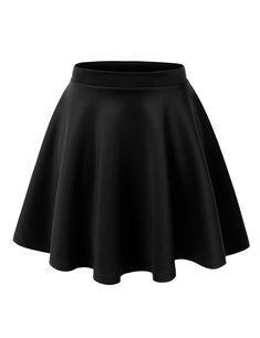 Mini Circle Skirt, Flared Skater Skirt, Black Skater Skirts, Mini Skater Skirt, Peplum Tops, Stretchy Skirt, Basic Skirt, Skirt Denim