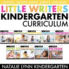 the little writer's kindergarten curioum book cover is shown