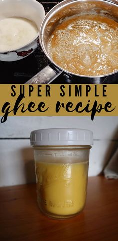 the ingredients to make super simple gheee recipe