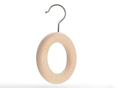 a wooden ring hanging from a hook