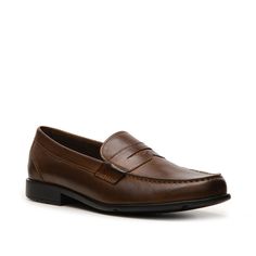 Rockport-Classic Penny Loafer Comfort and style collide in this classic penny loafer from Rockport! Featuring sport technology for superior comfort and a stylish yet traditional design, this slip-on shoe will keep you looking and feeling good all day long. Classic Plain Toe Slip-resistant Loafers, Classic Slip-resistant Plain Toe Loafers, Classic Moc Toe Slip-resistant Loafers, Classic Slip-resistant Moc Toe Loafers, Classic Slip-on Loafers With Slip-resistant, Slip-resistant Classic Moc Toe Loafers, Classic Slip-on Slip-resistant Loafers, Classic Slip-resistant Moc Toe Slip-ons, Men Classic