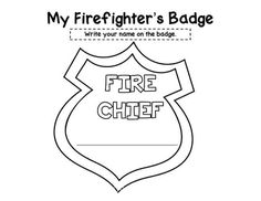 a firefighter's badge with the words, my firefighter's badge