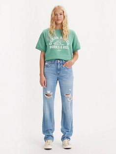 A vintage fit made for modern times. Our Low Pro jeans have the same mid rise and classic straight leg silhouette from your favorite '90s denim for a perfect lived-in look. We're bringing vintage style to a whole new generation Relaxed, straight-leg jeans inspired by the '90s era Made with a slouchy silhouette for a cool, nonchalant attitude Levi's Relaxed Fit Flare Jeans, Vintage Relaxed Fit Jeans With Straight Hem, Levi's Distressed Casual Jeans, Levi's Casual Distressed Jeans, Levi's Casual Rigid Denim Flare Jeans, Levi's Faded Straight Leg Jeans, Levi's Casual Flare Jeans, Retro Relaxed Fit Distressed Jeans, Levi's Retro Relaxed Fit Jeans