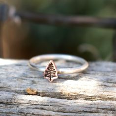 Little Copper Tree Ring, Pine Tree Ring, Copper Pine Tree, Womens Stack Ring, Sterling Silver, Sterling Band, Northwest Pine Ring, Copper - Etsy Money Rings, Copper Tree, Tree Ring, Sunflower Ring, Tree Rings, Mixed Metal Jewelry, Stack Ring, Coin Ring, Custom Ring