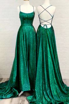 Long Party Dresses, Emerald Green Prom Dress, Green Formal Dresses, Evening Dress Long, Green Dresses