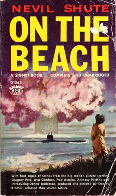 an old book cover for on the beach