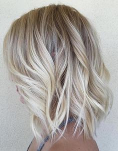 50 Gorgeous Medium Haircuts and Shoulder-Length Hairstyles for 2020 Thick Bob Haircut, Blond Cenușiu, Angled Hair, Medium Length Blonde Hair, Shoulder Length Blonde, Medium Length Blonde, Womens Haircuts Medium, Ash Blonde Balayage, Fine Straight Hair