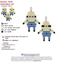 the instructions for how to make an ornament from despicable me