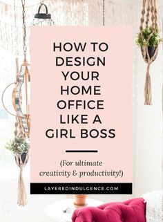 Have you always wanted a girl boss office? Check out the best décor and design tips to create a work space that keeps you motivated and productive, and looks perfectly stylish! You’ll love coming to work in your home office every day and your ideas and cr Girl Boss Office Decor, Girl Boss Office, Work Desk Decor, Feminine Office, Office Organization At Work, Boss Office, Like A Girl, Home Office Space, Work Organization