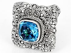 Silver Filigree, Amazing Jewelry, Turquoise Ring, Bali, Turquoise, Square, Ring, Silver