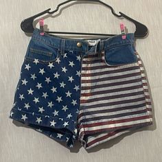 Red White And Blue Flag Jeans Blue Jean Brand - American Apparel Jeans Size - 26 Brand New! Smoke And Pet Free Home Bundle And Save Flag Jeans, American Apparel Shorts, Blue Flag, Blue Jean, Jeans Brands, Red White And Blue, American Apparel, Blue Jeans, Jean Shorts