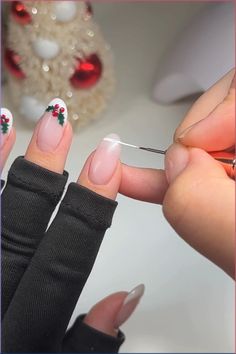 **Get Festive with Christmas Nail Designs! 🎄** 

Unleash your holiday spirit with stunning Christmas nail designs that blend traditional elegance with modern style. Whether you love classic reds, festive greens, or shimmering gold, our nail art ideas are perfect for celebrating the season. Make your nails the star of every party and spread the joy of the holidays! ✨ 

#ChristmasNailDesigns #HolidayNails #NailArt #FestiveNails #HolidayStyle #WinterNails #PinterestInspired #TrendingNow #HolidayBeauty Nail Art For Christmas And New Year, Trendy Nails For Christmas, Stocking Nail Art, Cute Holiday Nails Simple, Christmas Nails With Green And Red, Easy Diy Christmas Gel Nails, Nails Art For Christmas, Christmas Nails New Years, Christmas Proposal Nails