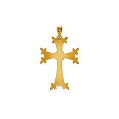 "14k solid gold Engravable Armenian Cross. measures 1 1/2\" by 1\". high polish finish. Back side can be engraved. Engraving is an additional cost and special order non returnable." Yellow Gold Pendant With Polished Finish, Armenian Cross, Houston Astros Logo, Religious Jewelry, Cross Pendant, Sport Team Logos, Pendant Necklaces, Solid Gold, Pendant