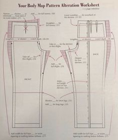 the pattern is shown with measurements and instructions for how to sew this pants,