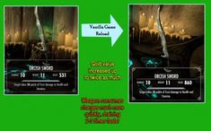 two screens showing how to use the game's menu for an upcoming video game