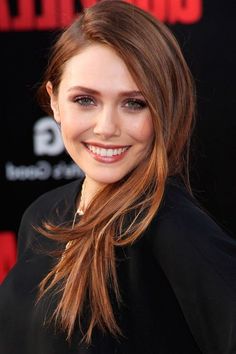 Stars Hairstyles, Auburn Balayage, Elizebeth Olsen, Hair Blond, Lizzie Olsen, Hair Color Auburn, Hollywood Actress, Ashley Olsen, Auburn Hair