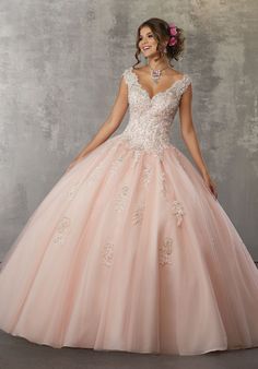 Vizcaya by Mori Lee - 60033 Beaded Lace Appliques Tulle Ballgown – Couture Candy Turquoise Quinceanera Dresses, Beautiful Ball Gowns, Quinceñera Dresses, Quinceanera Dresses Pink, 15 Dresses Quinceanera, Pink Ball Gown, Pretty Quinceanera Dresses, Dresses Quinceanera, Ball Gown Skirt