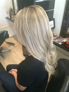 Cool Toned Blonde Hair, Blonde Queen, Blond Hairs, Icy Blonde Balayage, Full Head Highlights, Full Highlight