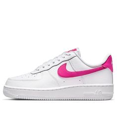 (WMNS) Nike Air Force 1 '07 'White Pink Prime' DD8959-102 (AF1/SNKR/Skate/Casual/Low Top/Women's) White Nike Air Force 1 For Streetwear, White Custom Sneakers For Streetwear, White Custom Sneakers For Streetwear In Athleisure Style, Nike Air Force 1 White With Branded Insole, White Sporty Nike Air Force 1 Lace-up, Sporty White Lace-up Nike Air Force 1, White Skate Shoes With Air Max Cushioning, Nike Air Force 1 White With Boost Midsole, Nike Air Force 1 With Boost Midsole In White