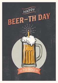 happy beer - th day to you card