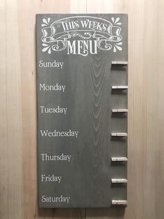 this is a menu board on the wall in a restaurant or bar that says it's wednesday