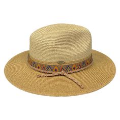 Be ready for any adventure with the stylish and versatile Saint Martin Two Tone Safari Hat! With a 3 inch brim and 4 inch crown, this hat offers both protection and style. The braided faux leather cord and multicolor band trim add a touch of flair, while the inner size adjuster ensures a comfortable fit. The Details: 80% Paper | 20% Polyester 3" Brim | 4" Crown Inner Size Adjustment Braided Faux Leather Cord Trim Multicolor Band Trim Brown Braided Panama Hat With Curved Brim, Adjustable Brown Woven Fedora, Adjustable Woven Fedora With Curved Brim, Bohemian Straw Hat For Travel, Casual Braided Hat Band For Vacation, Casual Braided Hat Bands For Vacation, Bohemian Adjustable Panama Hat For Travel, Adjustable Bohemian Panama Hat For Travel, Brown Braided Panama Hat With Short Brim