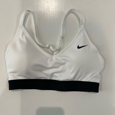 Brand New. Never Worn, Was Too Small For Me. Size Small Nike Items, Nike Sports Bra, Nike Tops, Athletic Outfits, White Nikes, Cute Tops, Active Wear For Women, Women's Intimates, Nike Women