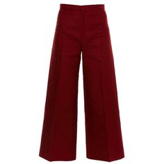 Isabel Marant Steve wide-leg cropped trousers ($480) ❤ liked on Polyvore featuring pants, capris, burgundy, dark red pants, cropped capri pants, red pants, boho flare pants and flared cropped pants Harry Styles Outfit Inspo, Boho Flare Pants, Red Wide Leg Pants, Harry Styles Outfit, Burgundy Pants, Cropped Flare Pants, Boho Pants, Wide Leg Cropped Pants, Bell Bottom Pants