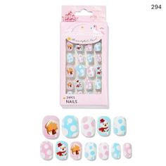 Christmas Cute Children Nails 24 Pieces Wearable – Tiny Angels Shopping Gift Store Temporary Tattoo Sleeves, Christmas Cute, Tattoos For Kids