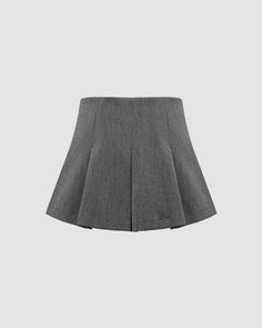 Details: Gray short tskirt with pleated designSkirt Length: ShortMaterials:95% Polyester + 5% Spandex Kitsch Fashion, Y2k Fashion Aesthetic, Pop Punk Fashion, Clueless Fashion, Pop Culture Fashion, 90s Y2k Fashion, Outfit Grunge, Cute Summer Outfit, Mini Pleated Skirt