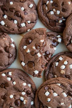 chocolate chip cookies with white and brown sprinkles