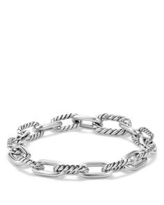 David Yurman Dy Madison Chain Small Bracelet, 8.5mm Initial Bracelet Gold, Modern Silver Jewelry, Lava Bracelet, Small Bracelets, Bracelet Online, Silver Chain Bracelet, Chains For Men, David Yurman, Bracelet Designs