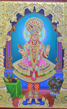 Rangmaol ghanshyam maharaj Oil colour and gol foil work cenvas painting Swaminarayan Drawing, Swaminarayan Wallpaper, Bhagwan Swaminarayan, Ghanshyam Maharaj, Oil Colour, Krishna Wallpapers, Goddess Artwork, Lord Krishna Wallpapers, Krishna Wallpaper