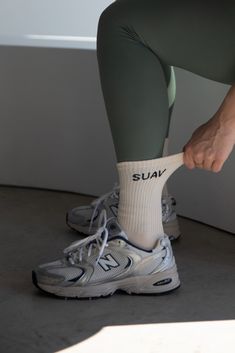 Our Crew socks will compliment your entire workout wardrobe. Supportive, they're perfect for training and for wearing with your leggings. Crew Socks With Sneakers Outfit, Crew Socks With Sneakers, Socks With Sneakers Outfit, Socks Pictures, Socks With Sneakers, Socks Photoshoot, Socks Photography, Apple Watch Fashion, Workout Wardrobe