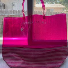 Nwot Victoria’s Secret Tote Hot Pink. Never Used. Chic Victoria's Secret Beach Bag, Victoria's Secret Pink Bags For Vacation, Victoria's Secret Pink Vacation Bag, Victoria's Secret Beach Bag For Summer, Victoria's Secret Summer Beach Bag, Victoria's Secret Casual Beach Bag, Victoria's Secret Summer Vacation Bags, Victoria's Secret Summer Shopping Bags, Trendy Victoria's Secret Vacation Bag