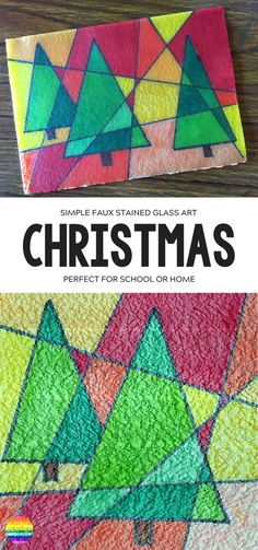 christmas art project for kids to make with colored paper