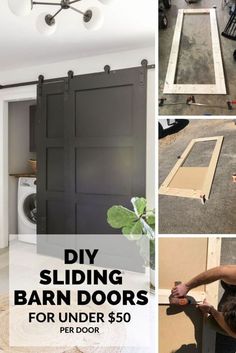 diy sliding barn doors for under $ 50 per door