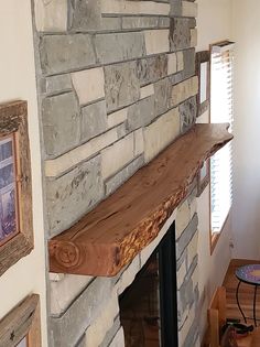 Mantels - Colorado Wood & Metal Wood Mantle Fireplace, Black Tile Bathrooms, Live Edge Tables, Wooden Mantle