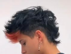 Mullet Mohawk Mens, Short Deathhawk Mullet, How To Draw Mohawk, Punk Mohawk Mullet, Mohawk Mullet Fade, Mohawk Down, Flat Mohawk, Short Alternative Hair Men, Fauxhawk Mullet