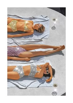 Summer Time Poster - Sequin bikinis - desenio.com Sequin Swimwear, Desenio Posters, Time Poster, Retro Swimwear, Online Posters, Shooting Photo, Poster Retro, Venice Beach, Poster Vintage