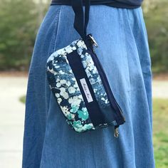 "This handmade zippered pouch can be used for carrying your phone, purse essentials, receipts, hair accessories, makeup- you name it! Do you need a lightweight crossbody purse? It can be that, too! Approximately measuring 8\"x5\"x1\", MnM's Casual Wristlet is large enough for carrying essentials & features an outside zippered pocket, as well as an inside divided pocket on one side & a snap pocket on the other.  You'll also find a hook at either end of the wristlet that can remain as inside key h Bible Bag, Purse Essentials, Zippered Bag, Custom Made Clothing, Purse For Women, Floral Canvas, Wristlet Purse, Zippered Pouch, Phone Purse