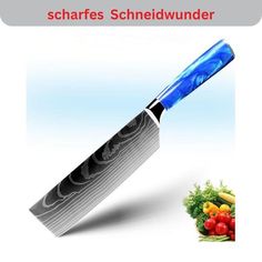 €41,95 Asian Kitchen, Cleaver Knife, Knife Set Kitchen, Chef Knife, Knife Sets, High Carbon Steel, Tasty Dishes, Kitchen Knives