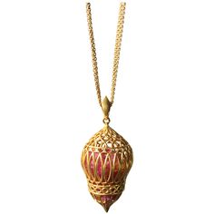 Bright pink, yellow and orange sapphires move freely inside this intricate 18kt Gold cage pendant. Inspired by the shapes of the Taj Mahal, this pendant is romantic and feminine and as unique as they come. Finished in Lauren Harper's signature matte gold finish. Pendant hangs on 3 delicate 27 inch chains. Yellow Gold Cross Necklace, Gold Pendants For Men, Gold Star Pendant, Gold Necklace For Men, Mens Chain, Gold Star Earrings, Mens Necklace Pendant, Star Necklace Gold, Necklace Mens