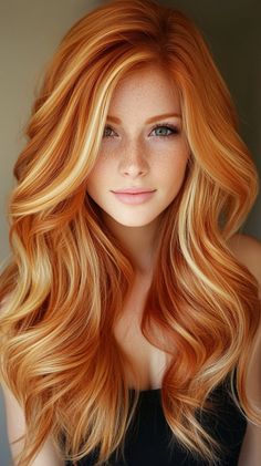 💅💫 Must-Try Copper Blonde fall hair colors copper highlights Inspiration Blonde With Auburn Highlights, From Blonde To Red Hair Before And After, Copper Hair Pale Skin, Blonde With Auburn Lowlights, Dimensional Red Hair Copper, Red Head Makeup Looks, Fox Dyed Hair, Blonde Ginger Hair, Copper And Blonde Hair