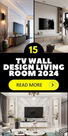 modern living room with white furniture and black accents, including the tv wall design living room 2092 read more