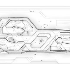 an aerial view of the ground plan