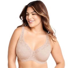 Embrace the look of soft lace with this women's Bali Passion for Comfort Smooth Lace Underwire bra. All-over smooth and stretch lace lays flat under clothing for no show through while softly lined shaping cups offer comfort and modesty with an underwire for added support.Click on this INTIMATES & SLEEPWEAR Guide to find the perfect fit and more! FEATURES All-over stretch lace Built up back designed to provide smoothing Style no. DF6590LIFT & LINING Underwire for added support Lightly lined full Bali Bras, Lace Underwire, Underwire Bra, Stretch Lace, Women's Intimates, Fabric Care, Style Guides, Gender Female, Fitness Fashion