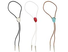 This boho western style bolo tie necklace features a genuine stone on braided vegan faux leather with silver tips. The stone slides up and down to adjust size and increase the opening to get the necklace on and off. Stone options: White howlite Turquoise dyed howlite Pink jasper Cord color options: White, grey, black, brown Metal slides and tips are silvertone nickel Please note, every stone is unique so the size and shape will vary. - Worn by women, men and all genders - Complete your everyday Western Style Adjustable Beaded Jewelry, Western Style Necklace With Adjustable Cord, Southwestern Jewelry With Adjustable Chain, Southwestern Style Jewelry With Adjustable Chain, Western Jewelry With Adjustable Chain, Western Style Jewelry With Adjustable Chain, Adjustable Multicolor Western Jewelry, Pink Jasper, Silver Tips